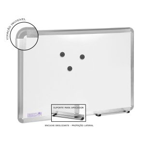 Quadro branco magnético moldura alumínio – CAFIX POPULAR STEEL