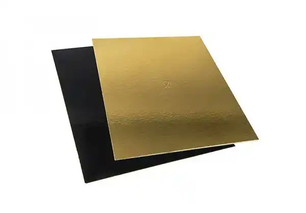 Base Bolo Dourado / Preto 15×34 cm