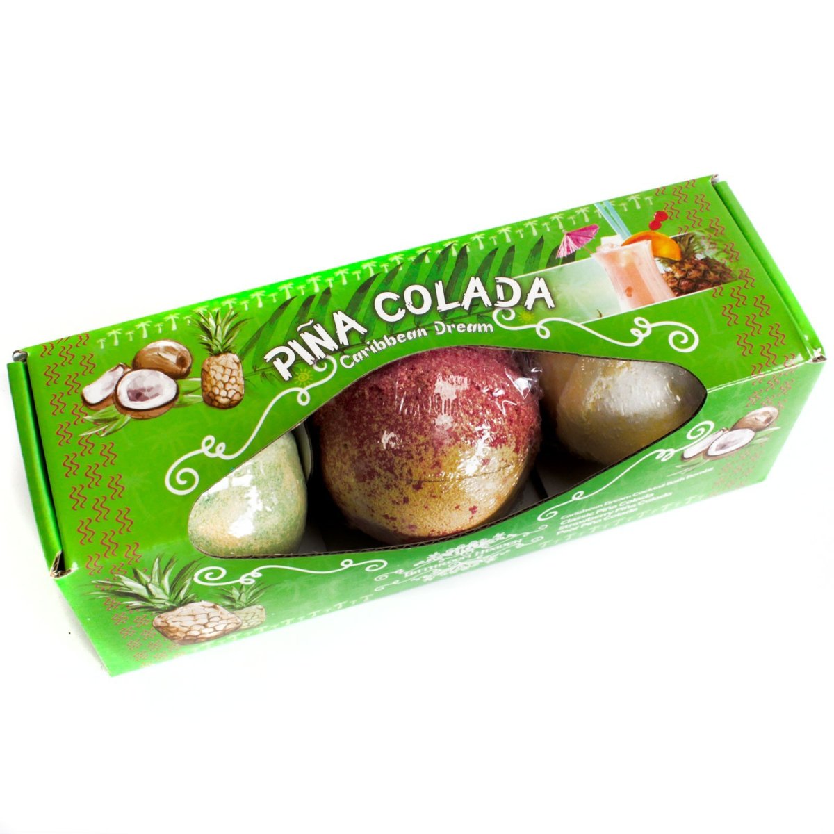 Conjunto 3 Bombas de Banho – Pina Colada