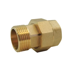 União plana M/F EPDM latão